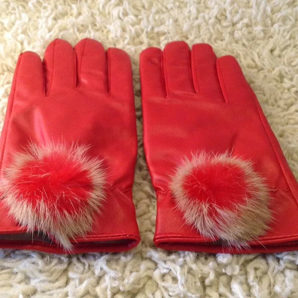 NWOT Red Leather 
